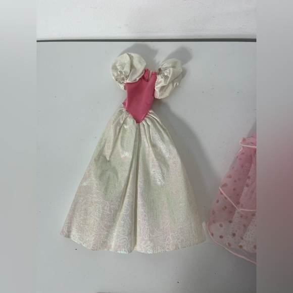 Vintage Barbie Clothing Lot of 3 My First Barbie Princess 1989 Dress Maxi Skirt - Picture 4 of 10